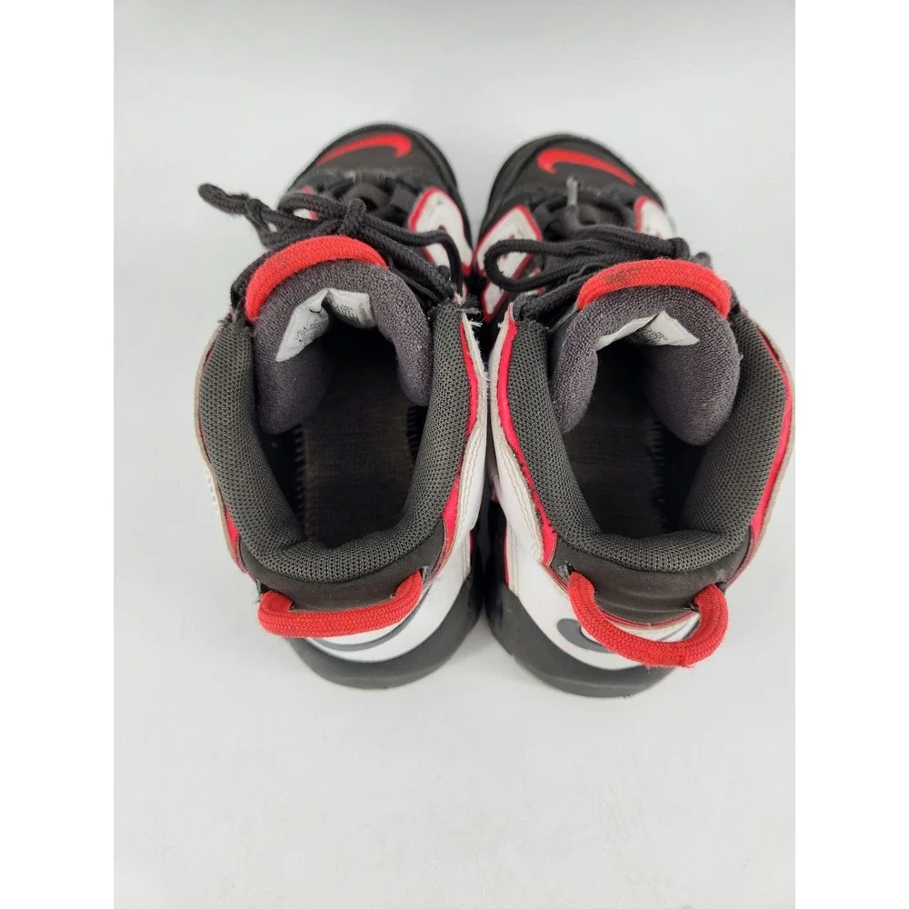 Nike Air More Uptempo Youth 2.5Y Black White Red DH9723-200 Basketball Shoes